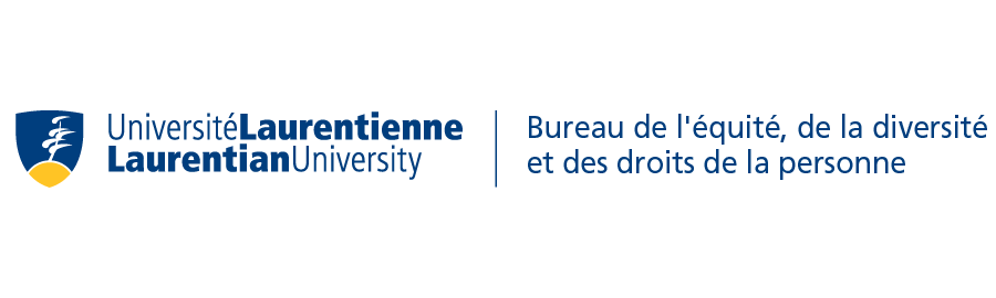 Le logo du Bureau de l'équité, de la diversité, et des droits de la personne de l'Université Laurentienne.