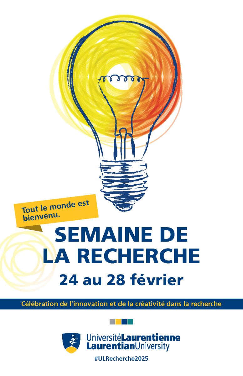 Page couverture du programme de la Semaine de la recherche