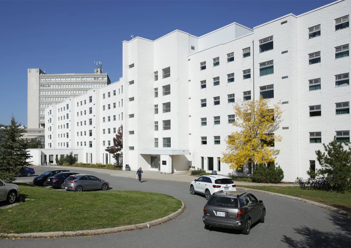 The West Residence building at Laurentian University.