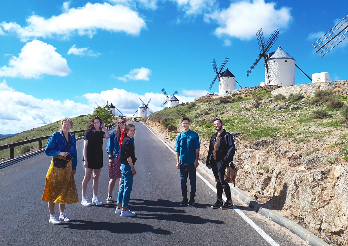 Laurentian University students on an trip to Spain.