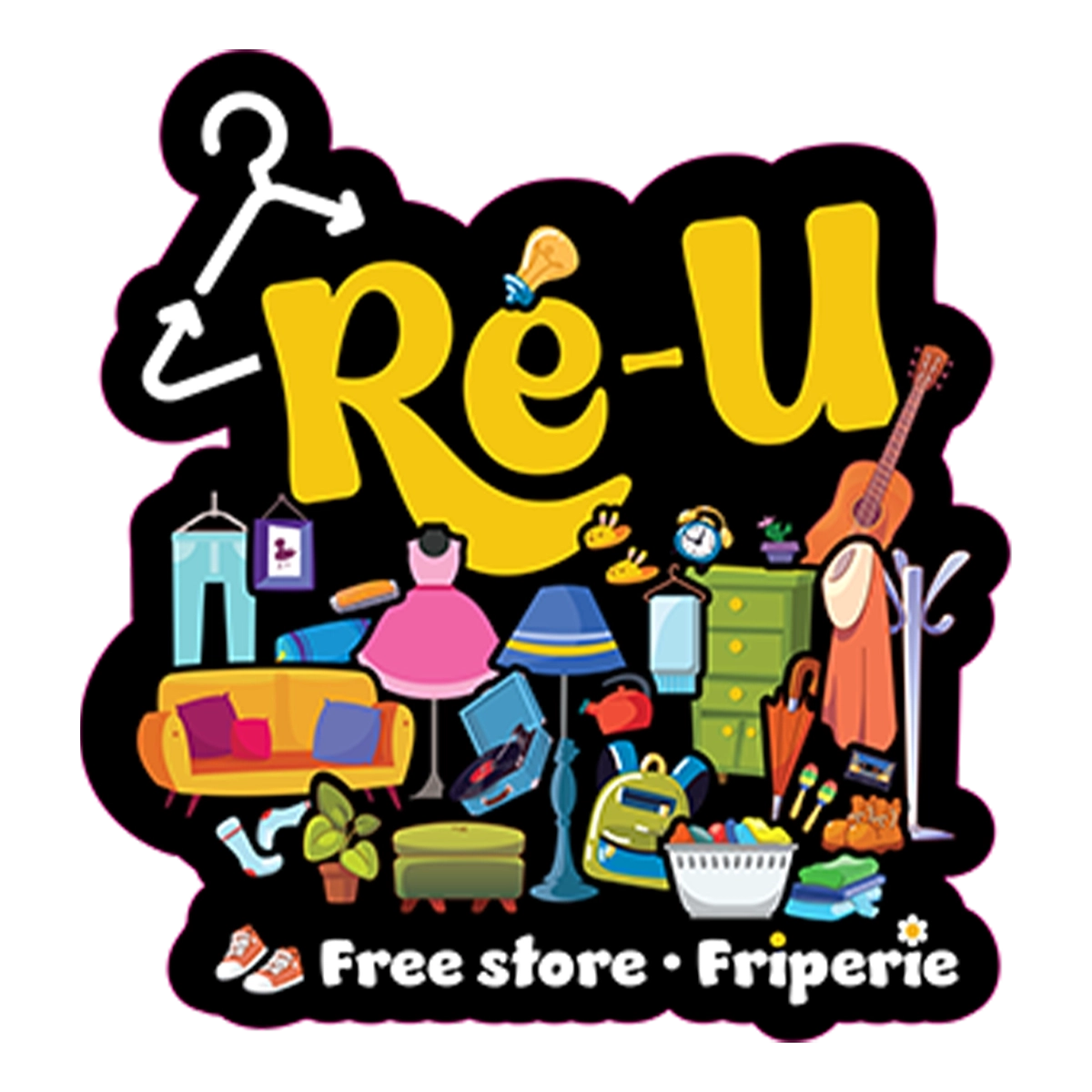Le logo pour le Friperie.