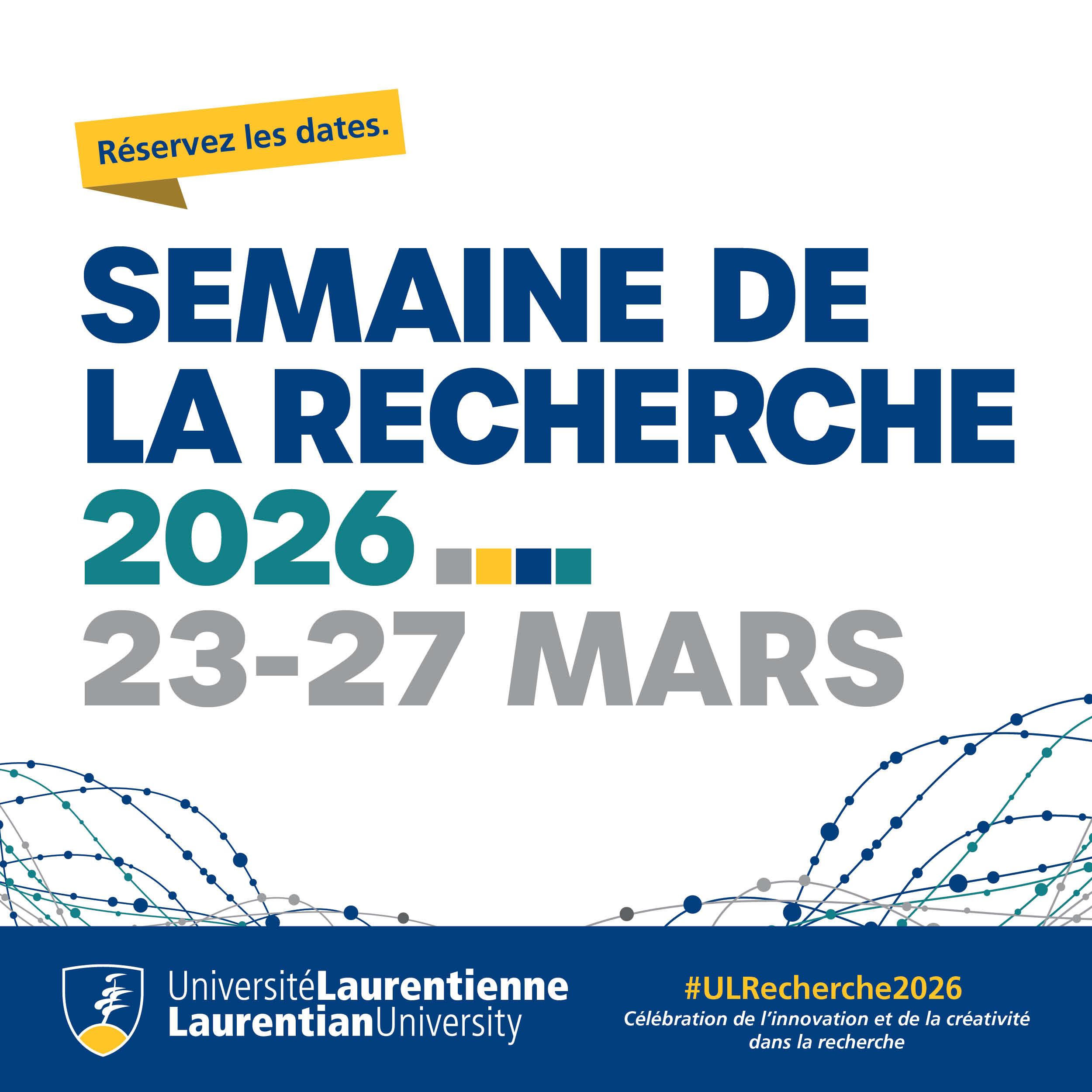 Réservez la date pour la Semaine de la recherche 2026