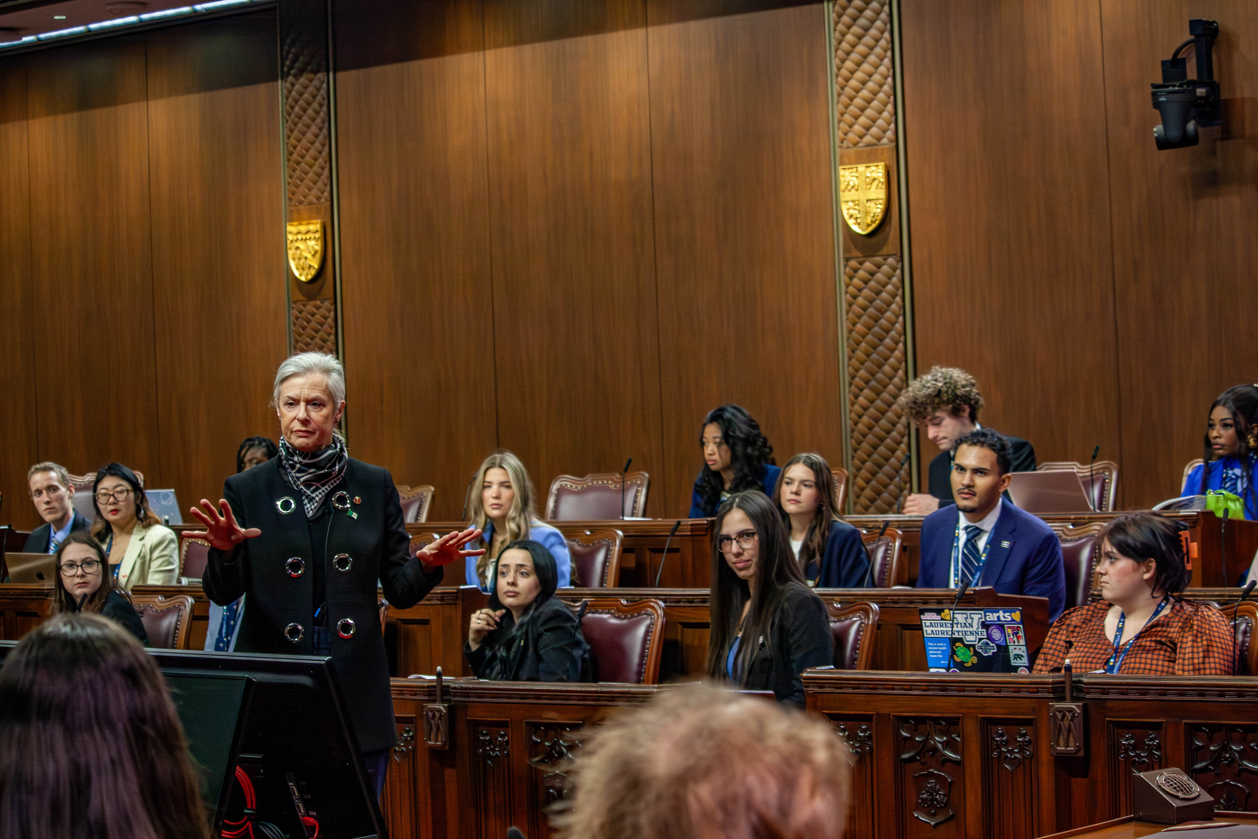 Senator Lucie Moncion, photo taken by Jia Noseworthy, Administrative Assistant in the School of Liberal Arts at Laurentian University and Media Editor at Incapture Inc