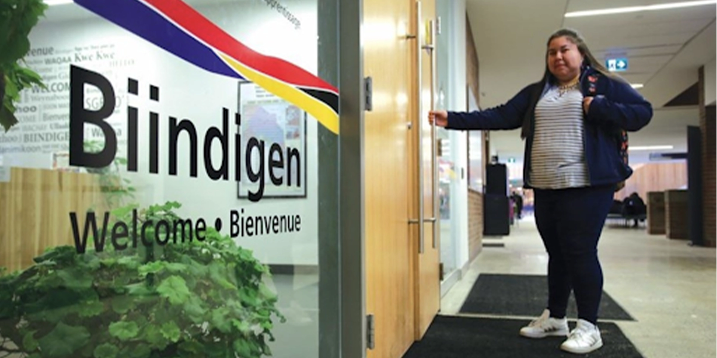 Student entering the ILCA room