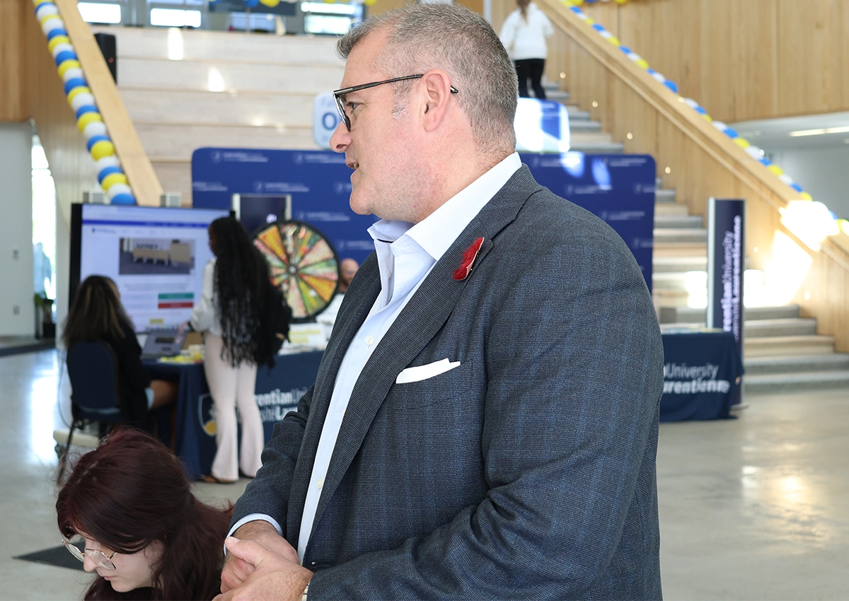 Laurentian University Chancellor Kristan Straub in the Atrium