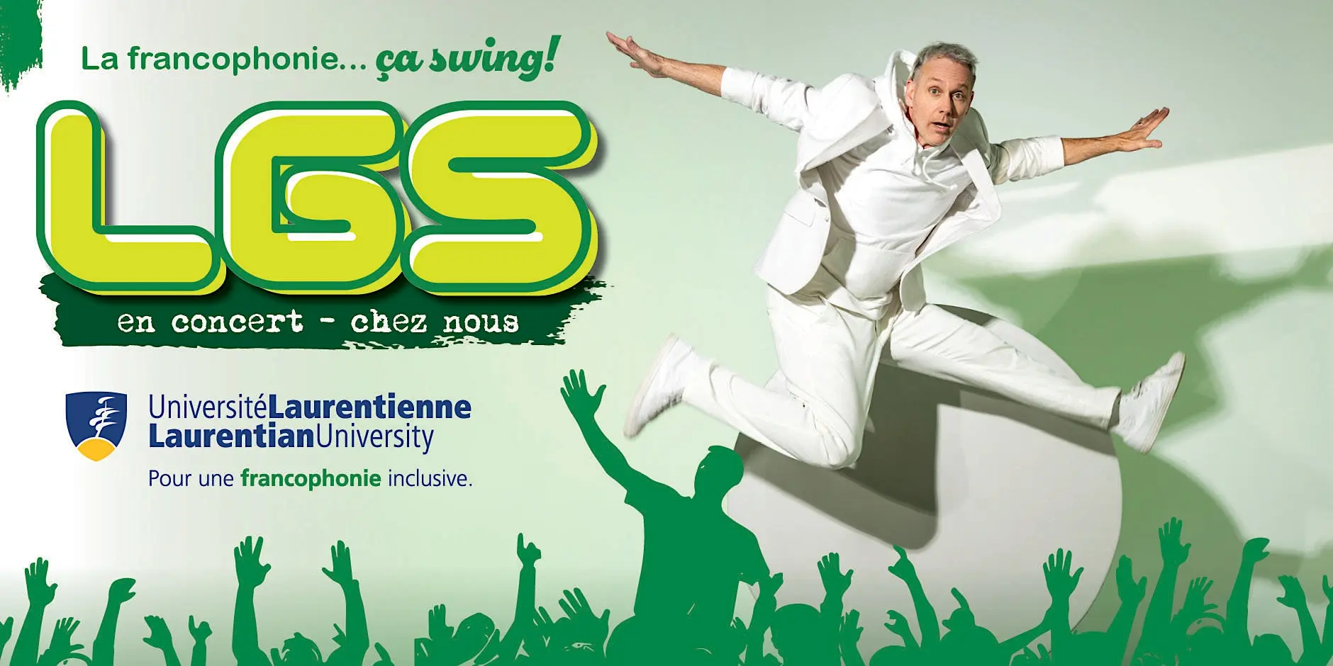 Affiche promotionnelle pour le concert du LGS à l'Université Laurentienne