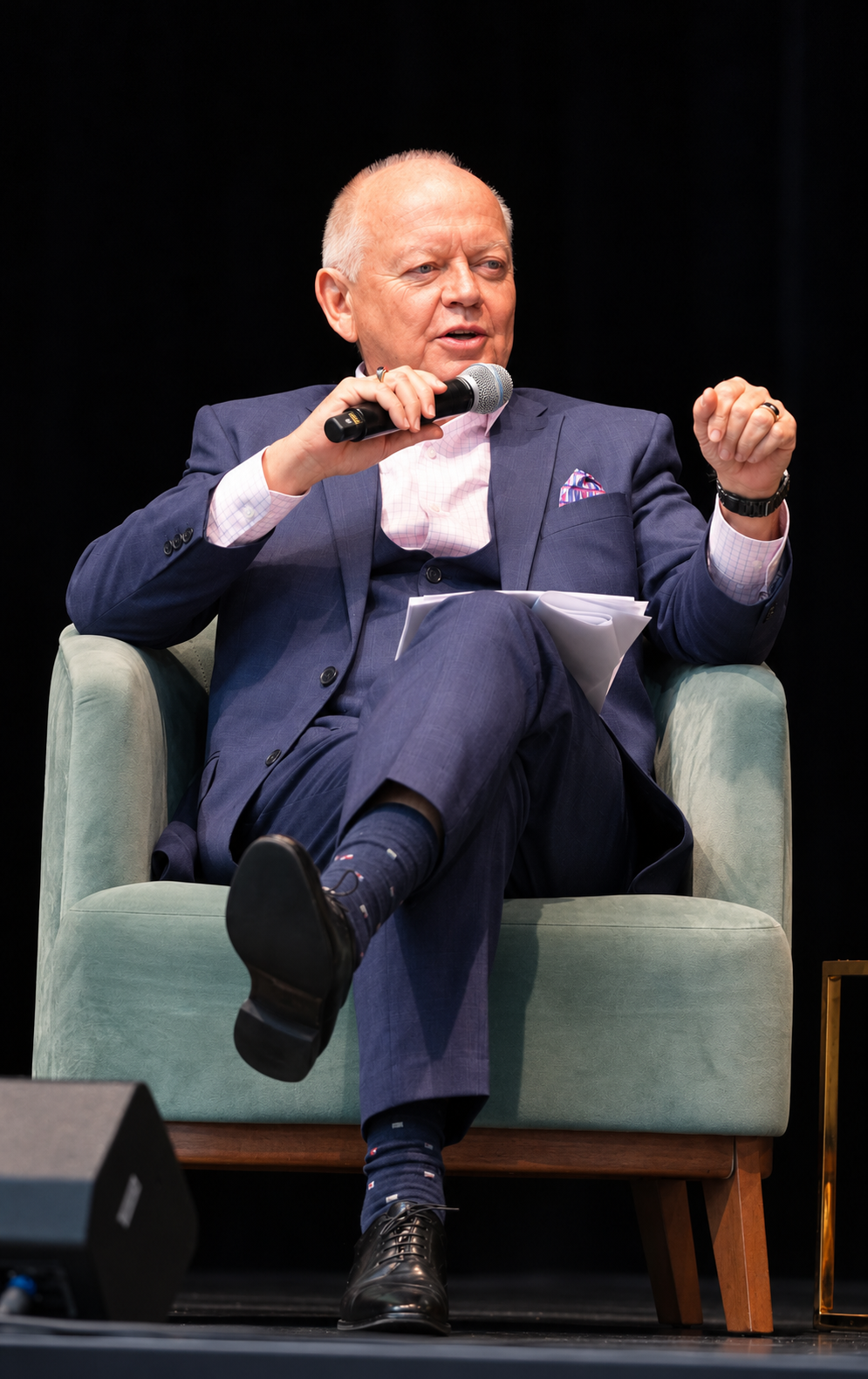 Ralph Ahrbeck on stage.