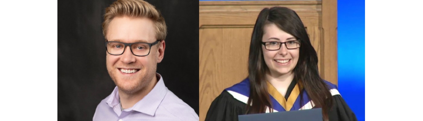Christian Laforge and Amanda Dion-Groleau, Laurentian alumni from the Baccalauréat en éducation (consécutif) program.
