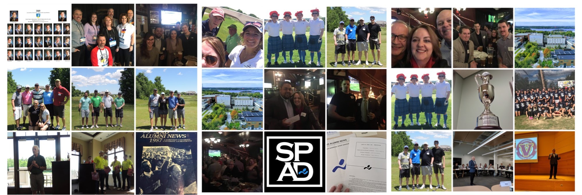 A collage of several SPAD events