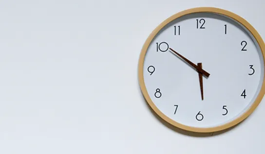 A clock on a wall.