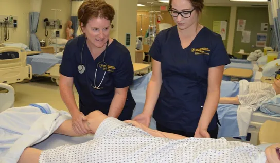 a student does practical nursing work in a hospital