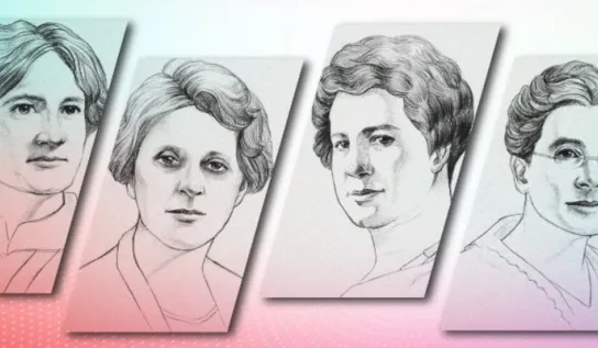 Persons day banner with several handrawn images of faces