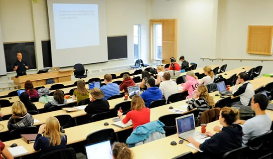 Students in a classroom