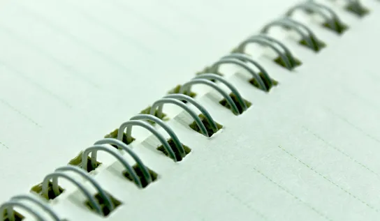 A notebook 