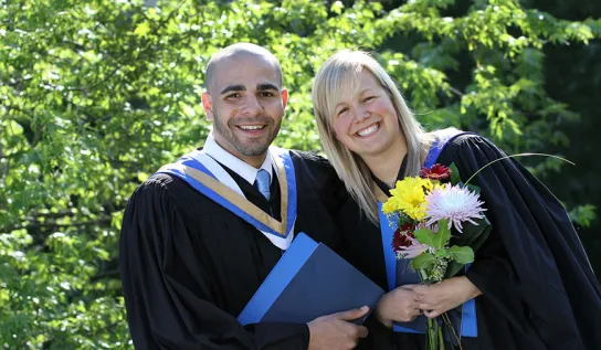 Two graduates