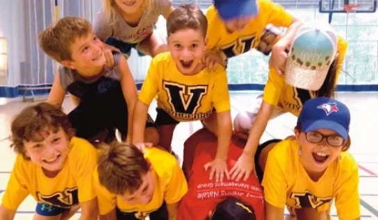 Young children at a summer camp