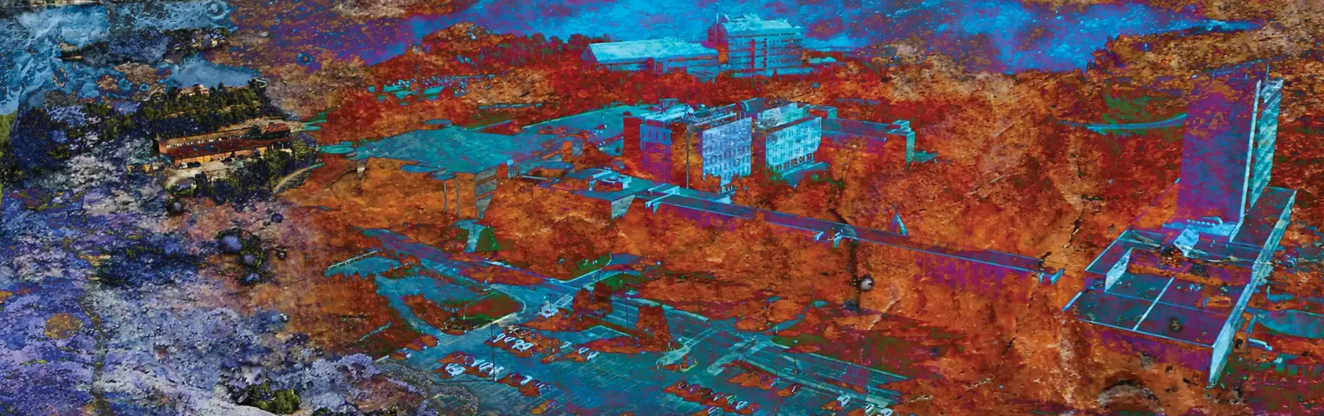 Art du campus de l'Université Laurentienne.