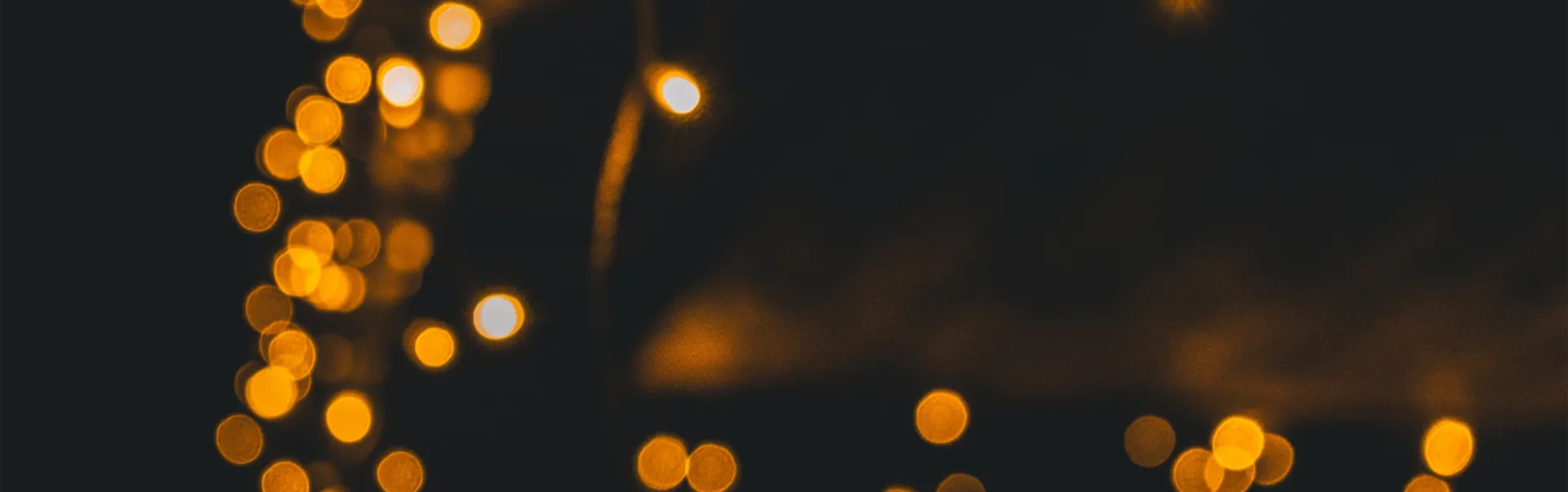 Blurry twinkling lights.