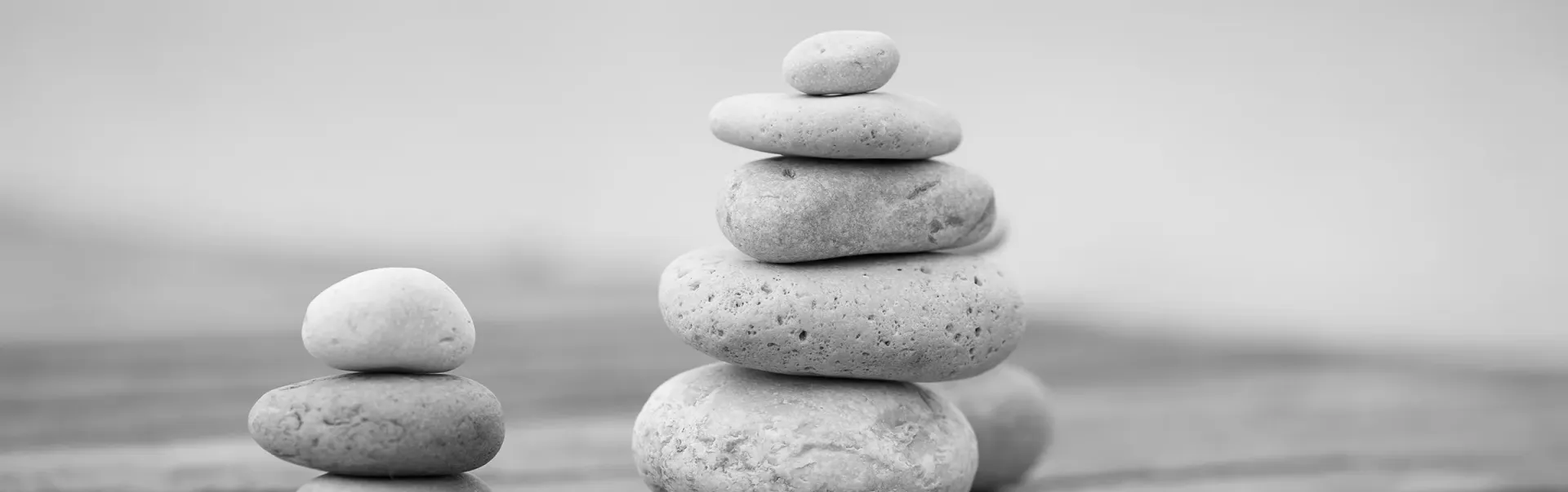 Stacked rocks symbolizing zen