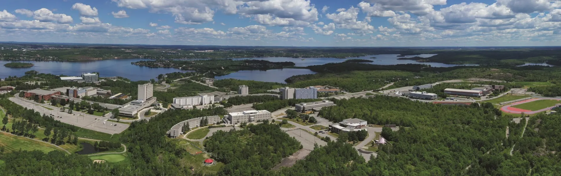 Overhead view of the Laurentian University Campus